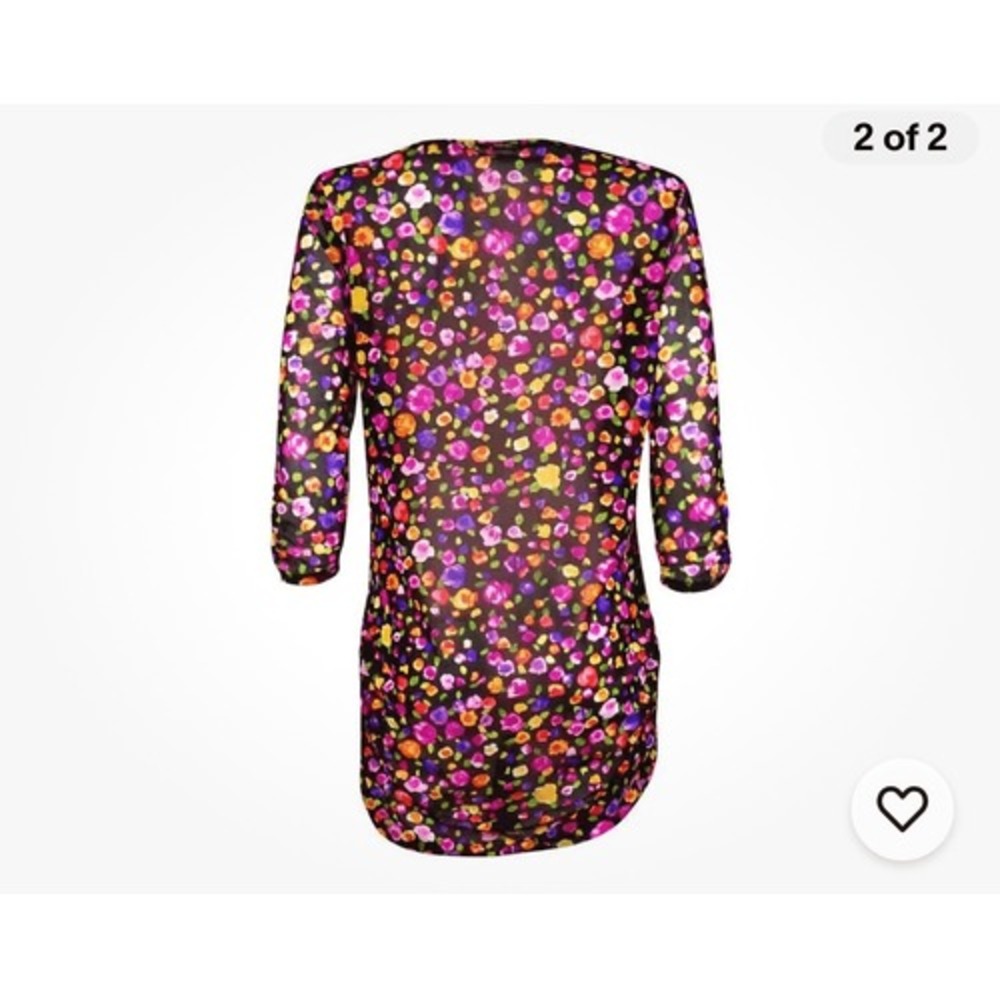Anne Cole Swimsuit Coverup Size XL Floral Sheer $50 MSRP